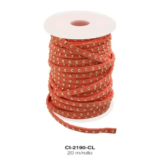 CORDON KOREANO TACHE RED DO 1L REF: 5mm CORAL 20 m/rollo