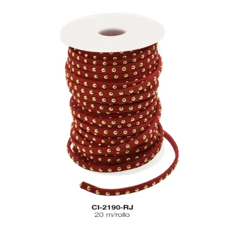 CORDON KOREANO TACHE RED DO 1L REF: 5mm ROJO 20 m/rollo