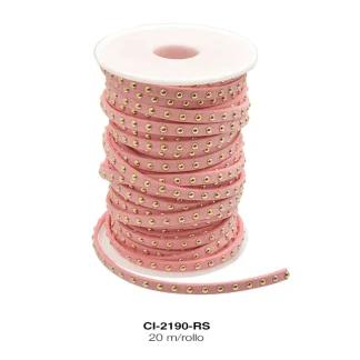 CORDON KOREANO TACHE RED DO 1L REF: 5mm ROSA 20 m/rollo