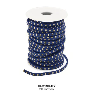 CORDON KOREANO TACHE RED DO 1L REF: 5mm AZUL REY 20 m/rollo