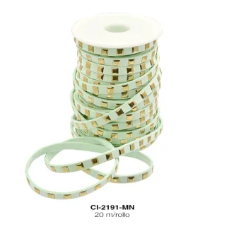 CORDON KOREANO TACHE CUAD DO 1L REF: 6mm MENTA 20 m/rollo