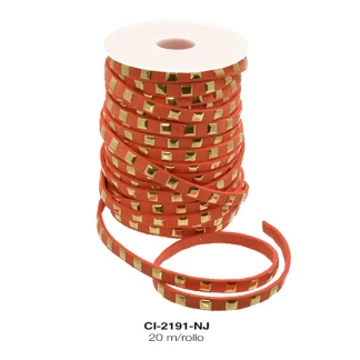 CORDON KOREANO TACHE CUAD DO 1L REF: 6mm NARANJA 20 m/rollo
