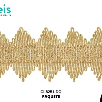 MILLARE LUREX DBL FLECO 75MM REF: 8-932 DORADO 18 METROS PAQUETE