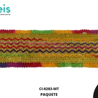 MILLARE LUREX MULTICOLOR C/ALMA 67MM REF: 9046 13.5 METROS/PAQUETE
