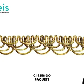MILLARE LUREX 20MM REF: 8-697 DORADO 45 METROS/PAQUETE