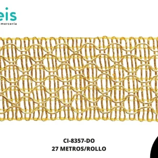 MILLARE LUREX 40MM REF: 3.8 DORADO 27 METROS/PAQUETE