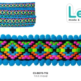 MILLARE GALON POM TURQUESA 15 YARDAS/PAQUETE