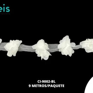 MILLARE FLOR TUL APY-1 BLANCO 9 METROS/PAQUETE