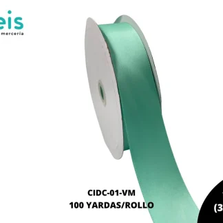LISTON DOBLE CARA 1 1/2" (38mm) VERDE MENTA TROPIC 323