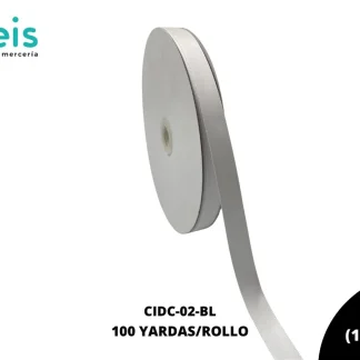 LISTON DOBLE CARA 5/8" (15mm) BLANCO WHITE 029