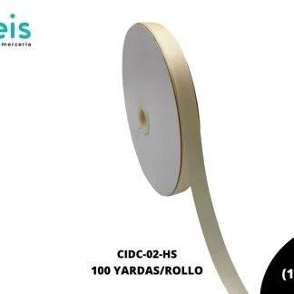 LISTON DOBLE CARA 5/8" (15mm) HUESO IVORY 810