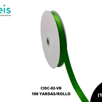 LISTON DOBLE CARA 5/8 (15mm) VERDE BANDERA GREEN 579