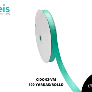 LISTON DOBLE CARA 5/8" (15mm) VERDE MENTA TROPIC 323