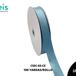 LISTON DOBLE CARA 7/8 (22mm) CIELO BLUE MIST 311