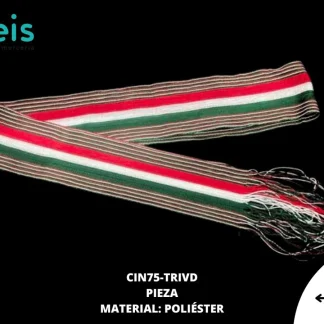 ARTICULOS PATRIOS CINTURON GUADALUPANO TRICOLOR CIN75-TRIVD 175cmX7cm VERDE