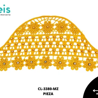 MANGA CL3380 CON PERLA MOSTAZA