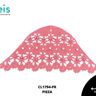 MANGA CL1794 CON PERLAS PALO DE ROSA