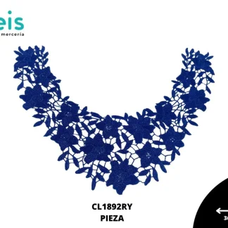 CUELLOS COLOR POLIESTER BRILLOSO PLANO CL1892RY 36cmX25cm REY