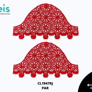 MANGA CON PERLA REF:CL1947 ROJO