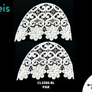 MANGA CL3386 CON PERLAS BLANCO
