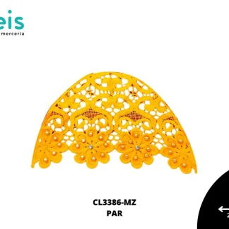 MANGA CL3386 CON PERLAS MOSTAZA