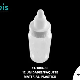 CONT MAMILA PLAST 11cm BLANCO 12 u/pqt