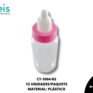 CONT MAMILA PLAST 11cm ROSA 12 u/pqt