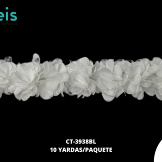GUIPIUR 3D FLOR TULL REF:CT-3938-BLANCO