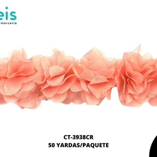 GUIPIUR 3D FLOR TULL REF:CT-3938-CORAL