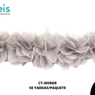 GUIPIUR 3D FLOR TULL REF:CT-3938-GRIS