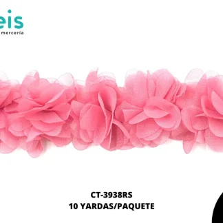 GUIPIUR 3D FLOR TULL REF:CT-3938-ROSA
