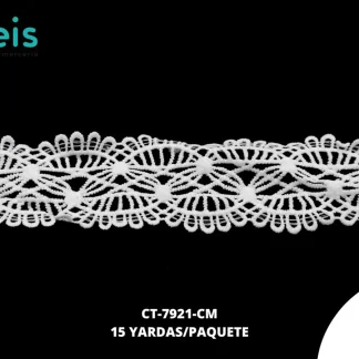 GUIPIUR SEDA DE LECHE PLANO CT-7921-CM BLANCO 6 CM 15 YARDAS/PAQUETE