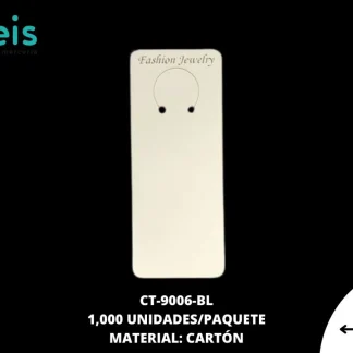 EMPAQUE LLAVERO REF: 5X12cm BLANCO 1000 u/pqt