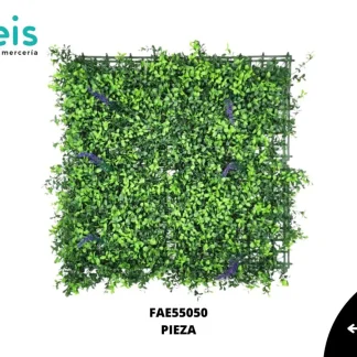 TAPETE VERDE ARTIFICIAL 50X50 CM ANTI-UV REF: FAE55050