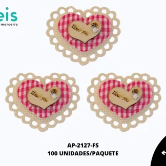 APLICACION YUTE MADERA CORAZONREF: DP-0072 FIUSHA 100 U/PQT