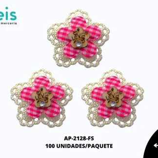 APLICACION YUTE MADERA FLOR REF: 310 FIUSHA 100 U/PQT