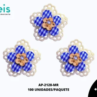 APLICACION YUTE MADERA FLOR REF: 310 MARINO 100 U/PQT