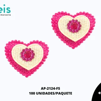 APLICACION YUTE PIEDRA CORAZON REF: DP-0071 FIUSHA 100 U/PQT