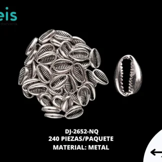 DIJE METAL CARACOL 16X11MM REF: A41948 NIQUEL PQT/0.5KG