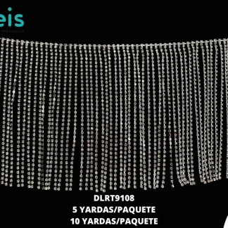 TIRA DE FLECOS CADENA 15CM REF: DLRT9108 PLATA