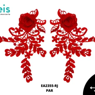 APLICACION EN PAR SUETER REF: EA2355 ROJO