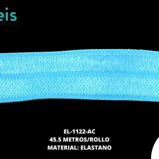 ELASTICO BRILLANTE REF: 1.5CM AZUL CELESTE 45.5 METROS/PAQUETE