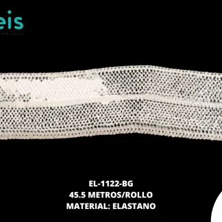 ELASTICO BRILLANTE REF: 1.5CM BEIGE 45.5 METROS/PAQUETE
