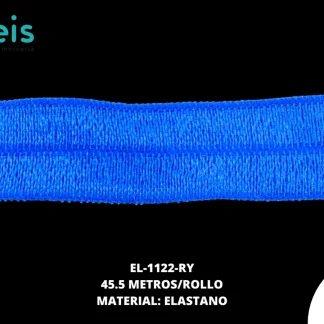 ELASTICO BRILLANTE REF: 1.5CM AZUL REY 45.5 METROS/PAQUETE