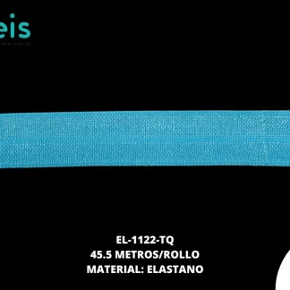 ELASTICO BRILLANTE REF: 1.5CM TURQUESA 45.5 METROS/PAQUETE