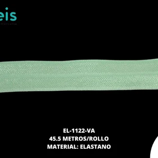 ELASTICO BRILLANTE REF: 1.5CM VERDE AGUA 45.5 METROS/PAQUETE