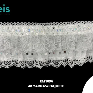 GUIPIUR SEDA DE LECHE TUL EM1096 BLANCO 9.5 CM 48 YARDAS/PAQUETE
