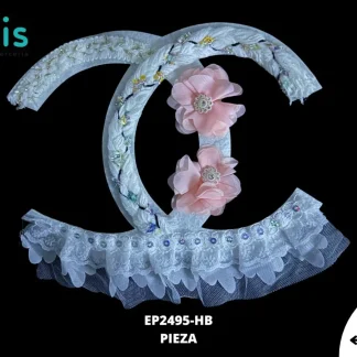 PARCHES BORDADOS Y ESTAMBRE CHANEL FLORES EP2495-HB 22cmX19cm