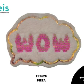 PARCHES BORDADOS Y ESTAMBRE VIÑETA NUBE WOW EP2620 20cmX14cm