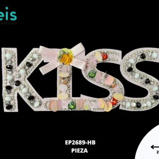 PARCHES LENTEJUELA KISS EP2689-HB 21cmX8.5cm
